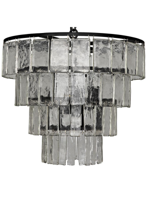 Noir Carnegie Medium Black Metal Chandelier