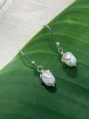 Freshwater Pearl Teardrop Earrings