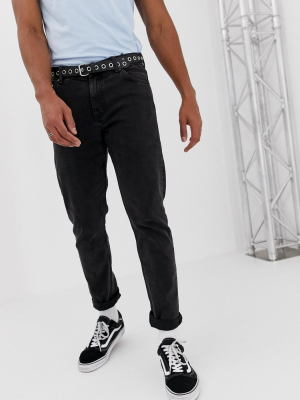 Weekday Sunday Relaxed Tapered Jeans Tuned Black