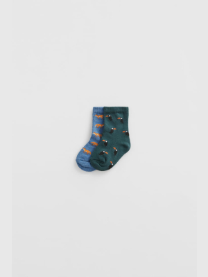 Two-pack Of Animal Socks