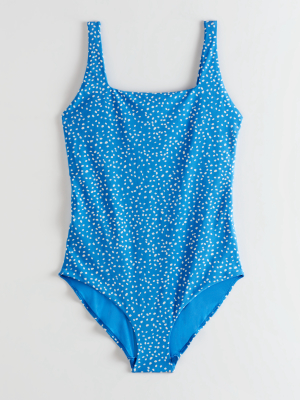 Square Neck Tie Dye Swimsuit