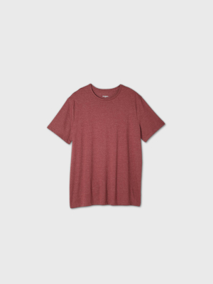 Men's Big & Tall Standard Fit Crew Neck T-shirt - Goodfellow & Co™ Red