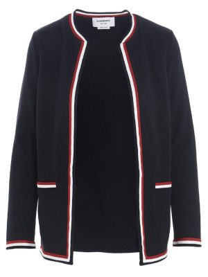 Thom Browne Rwb Trim Cardigan