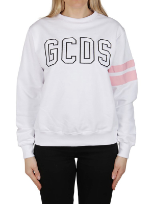 Gcds Logo Embroidered Crewneck Sweatshirt