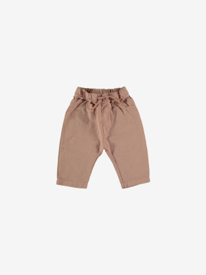 Wyatt Linen-cotton Baby Trousers - Terra Cotta