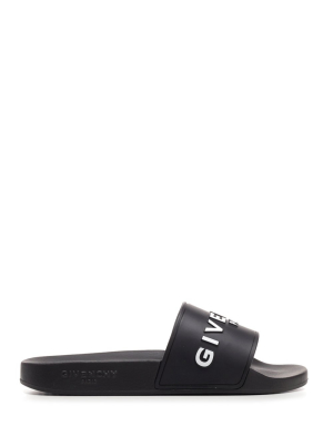 Givenchy Logo Embossed Slides