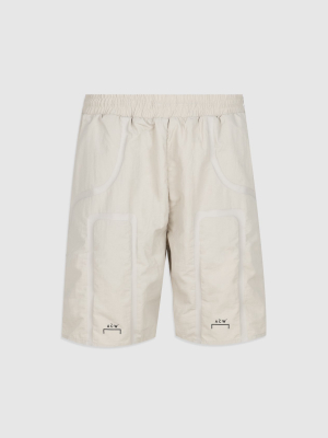 A-cold-wall*: Taped Track Shorts [tan]