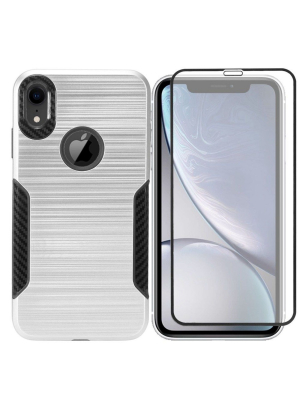 Insten Carbon Fiber Hard Hybrid Brushed Tpu Case For Apple Iphone Xr By Eagle