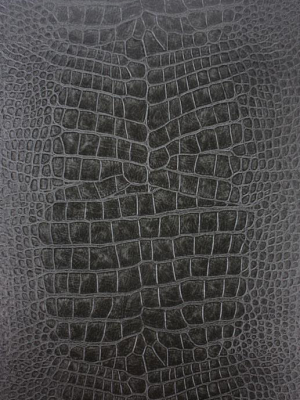 Sample Crocodilo Wallpaper In Black And Grey From The Metropolis Collection By Osborne & Little