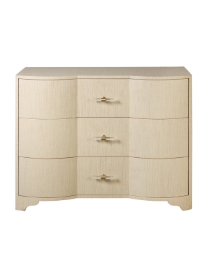 Worlds Away Plymouth Chest - Natural