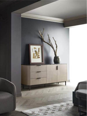 Alchemy Living Urbain Manila Door Dresser - Black And Beige