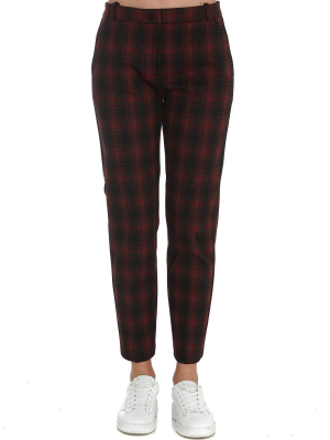 Pinko Tartan Cropped Trousers