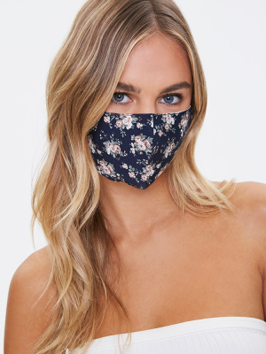 Floral Print Face Mask