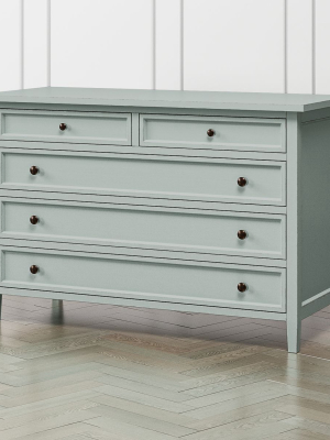 Harbor Blue Grey 5-drawer Dresser