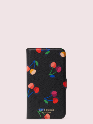 Spencer Cherries Iphone 11 Pro Magnetic Wrap Folio Case