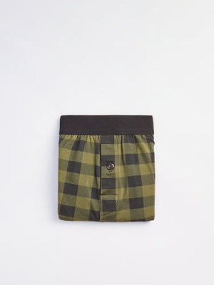 Plaid Printed Boxers