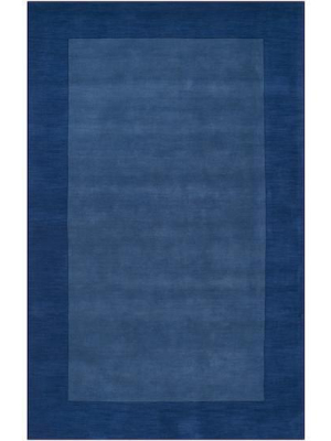 Mystique Wool Area Rug In Sapphire & Dark Blue