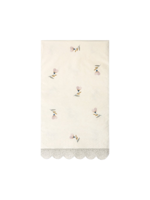 Wispy Flower Napkins, Powder