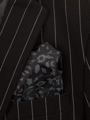 Mod Suit | Black Pinstripe