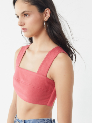 Kye Stitched Logo Cropped Top