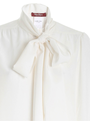 Max Mara Studio Miele Bow Detail Shirt