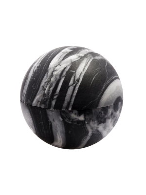 Medium Grey Marble Sphere Box