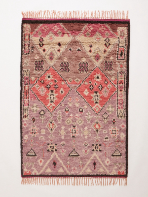 Hand-knotted Double Diamond Rug