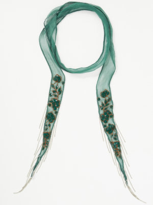 Chan Luu Floral Shimmer Scarf