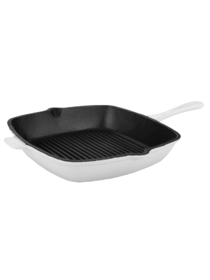 Berghoff Neo 11" Cast Iron Square Grill Pan, White