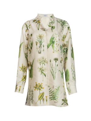 Salvatore Ferragamo Floral Printed Shirt