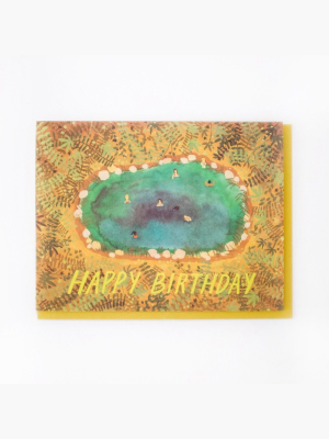 Hot Springs Birthday Card