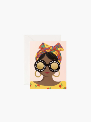 Rifle Paper Co. Scarf Birthday Girl Card