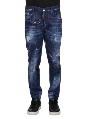 Dsquared2 Skater Distressed Skinny Jeans