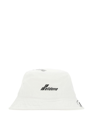 We11done Logo Print Bucket Hat