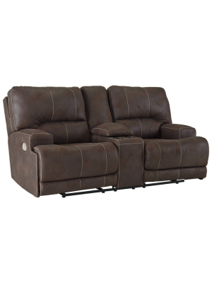 Kitching Power Reclining Loveseat Java - Signature Design By Ashley