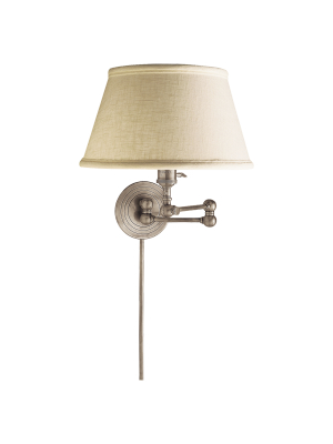 Boston Swing Arm In Various Colors With Linen Shade