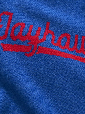 Kansas Varsity Script "jayhawks" Sweater