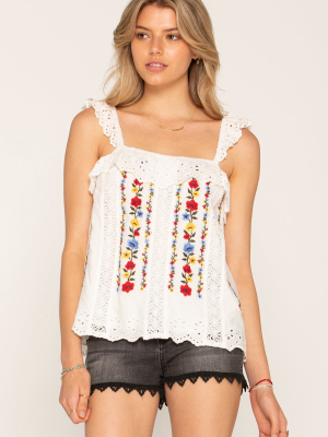 Sweet Eyelet Top