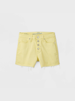 Women's High-rise Jean Shorts - Universal Thread™ Lemon