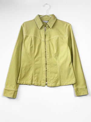 Igwt Vintage - Y2k Denim Jacket / Lime