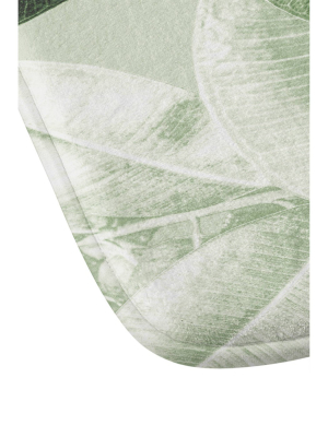 Magda Opoka Tropical Leaves Memory Foam Bath Mat Green - Deny Designs