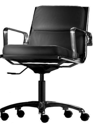 Classic Aluminum Management Chair - Thick Seat