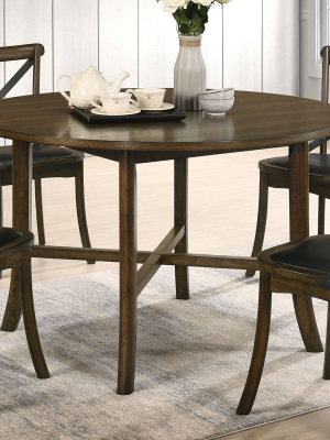 Somers Round Counter Height Dining Table Oak - Iohomes