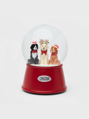 5.5" X 3.8" Dogs Musical Snow Globe - Wondershop™