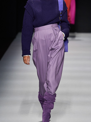 Pleated Wool-blend Pants