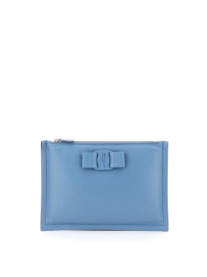 Salvatore Ferragamo Viva Bow Clutch Bag