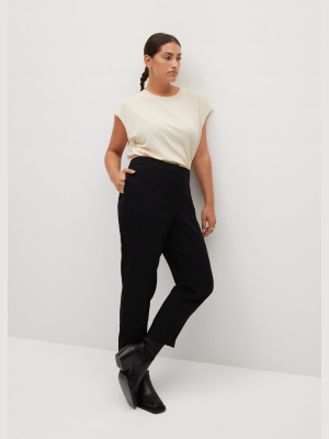 Slim-fit Pleated Flowy Pants