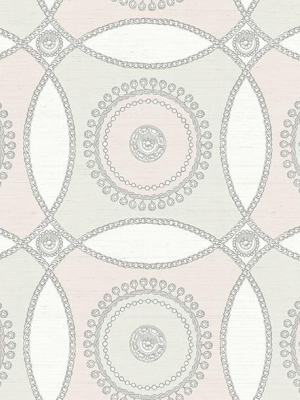 James Circles Wallpaper In Ivory And Neutrals By Carl Robinson For Seabrook Wallcoverings