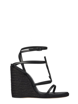 Saint Laurent Cassandra Wedge Espadrilles