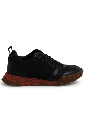 Lanvin Panelled Lace-up Sneakers